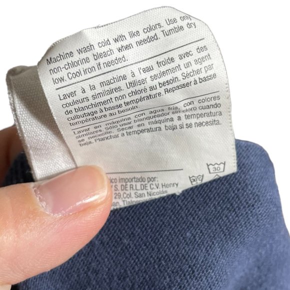 Champion USA Sweatshirt XL Spellout Metallic Logo 100% Cotton Navy Patriotic - Picture 12 of 12